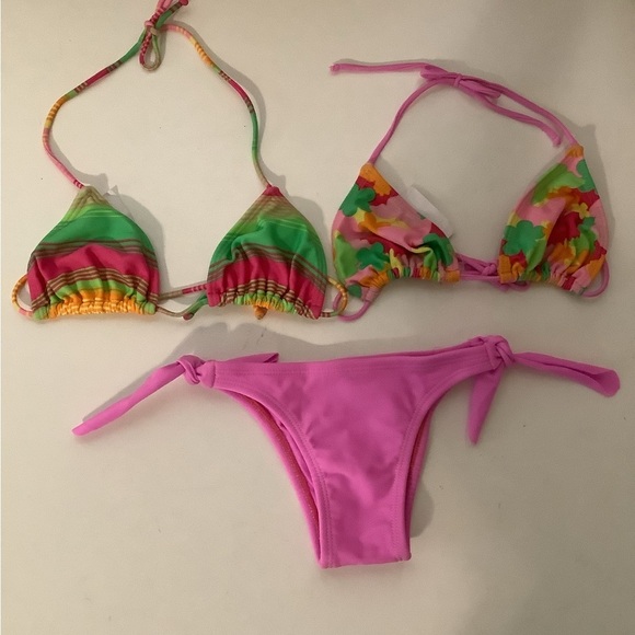 Recco Brazilian Size Small 3 Piece Bikini Set. New With Tags - Picture 1 of 4
